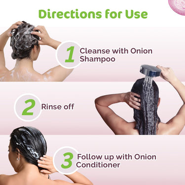 Mamaearth Onion Anti Hairfall Combo (Shampoo and Conditioner)- 250 ml each